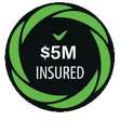 $5M liability insured